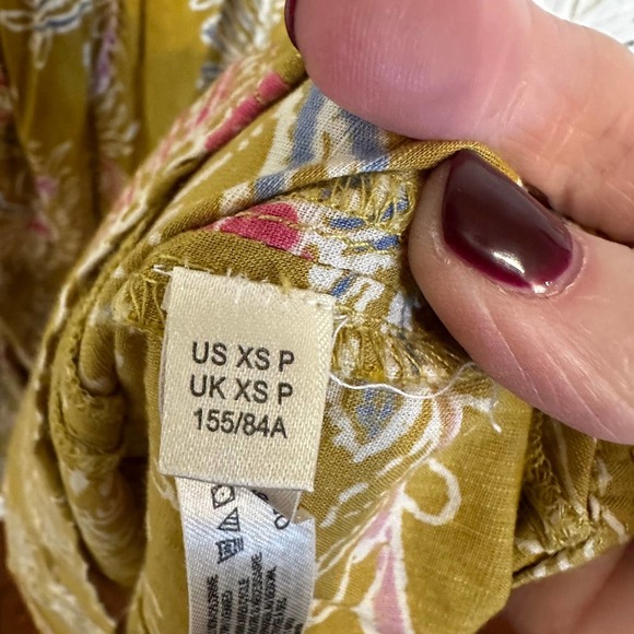 Anthropologie Daily Practice Women’s Mollie Floral Mini Dress Puff Sleeve Boho - Picture 7 of 13